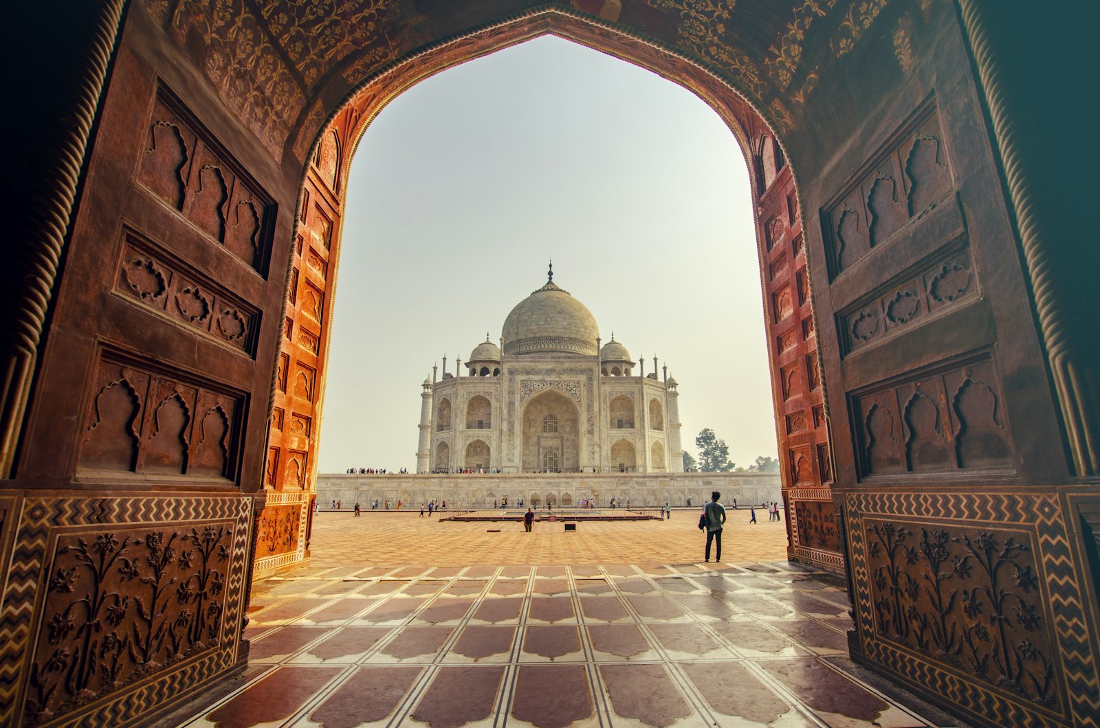 International traveller exploring spiritual India